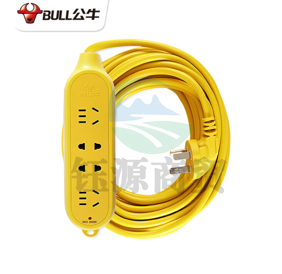 BULL/公牛接线板 GN-C5 20米线长1.5平方地拖插排