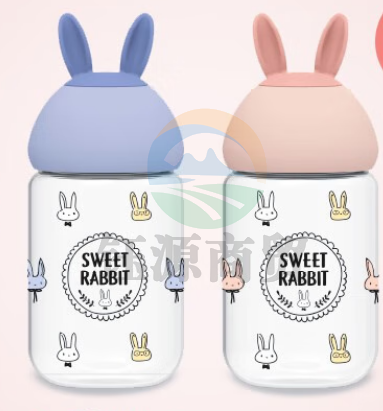 乐扣乐扣（LOCK&LOCK）ABF652 儿童软萌水杯Tritan塑料杯子便携可爱380ml 颜色备注