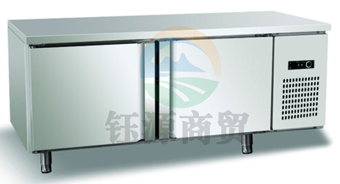 津御商厨 平台冷冻柜1200*800*800工作台商用双开门冷冻柜不锈钢冰柜冷冻柜