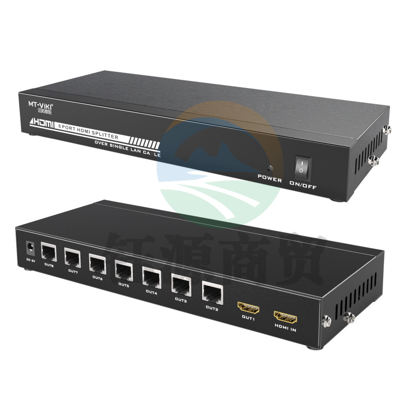 迈拓维矩MT-ED108 网线转hdmi延长放大器50米网口rj45网络传输1对7