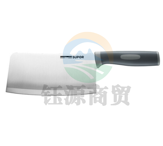 苏泊尔KE180BG1 尖锋·软胶柄系列菜刀 厨房刀具切片刀180mm 黑灰