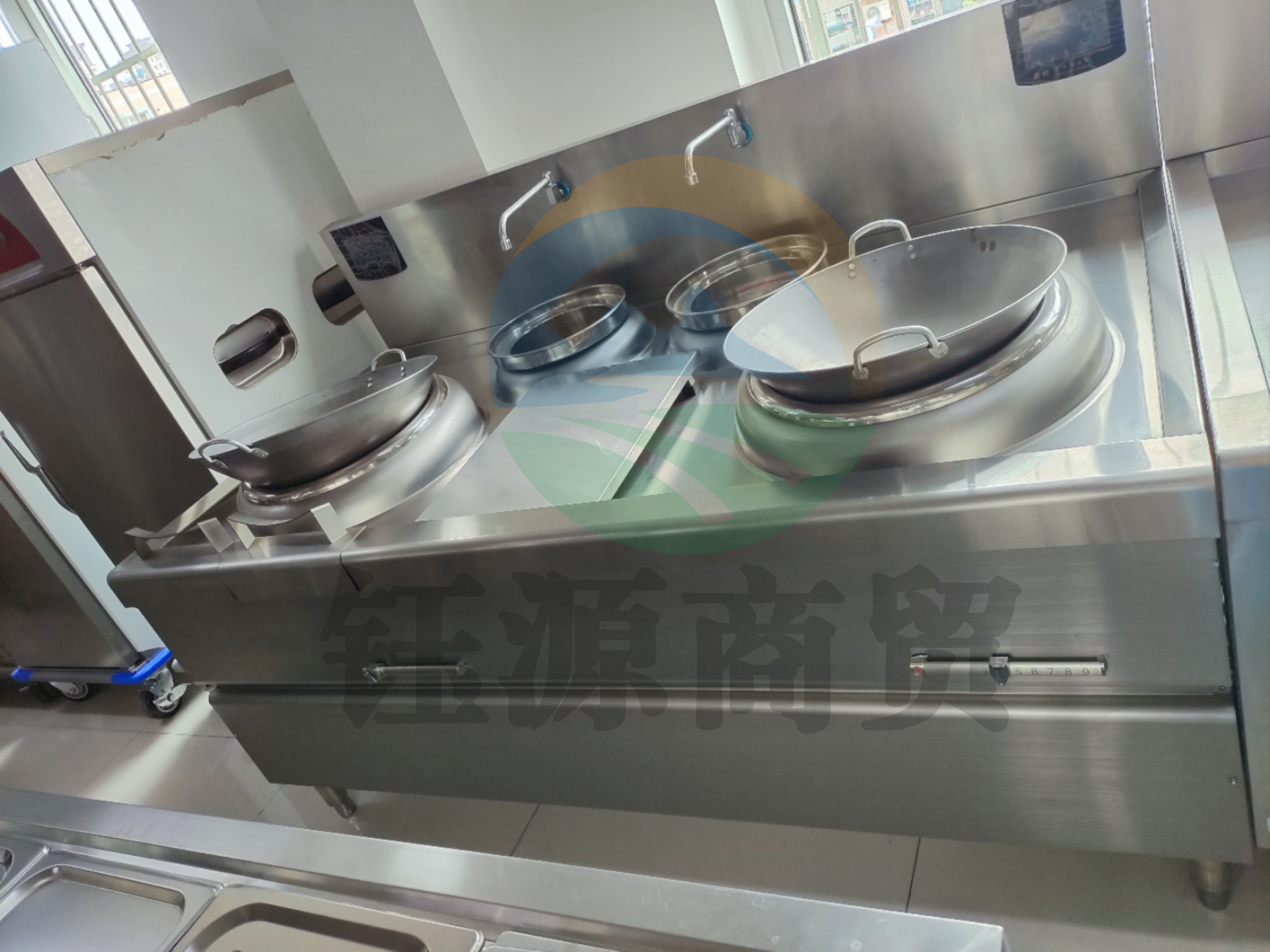 华能泉双头双尾电磁灶 2000*950*800 15KW*2/380V