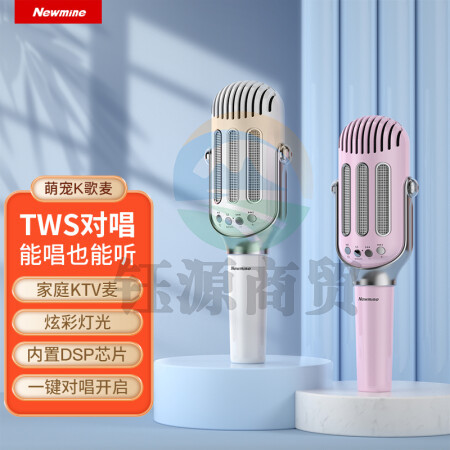 纽曼（Newmine）H49 无线麦克风 蓝牙话筒音响一体麦克风 粉色