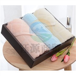 洁丽雅（Grace） 全棉优品-3 2条面巾1条方巾棉桃礼盒装