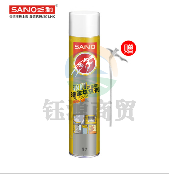 三和(SANVO)H453-65-580 发泡胶 狼顾聚氨酯泡沫填缝防水泡沫填充膨胀剂 780ml/760g