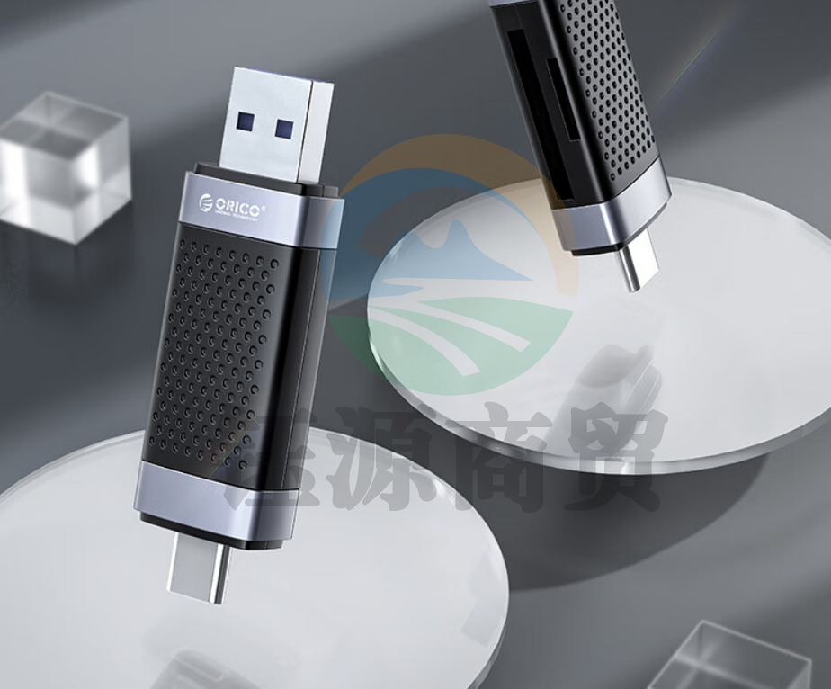 奥睿科（ORICO）读卡器USB-C多功能二合一高速读卡器支持SD/TF内存储卡相机单反手机电脑平板行车记录仪监控ORICO-CD2D-AC2-BK