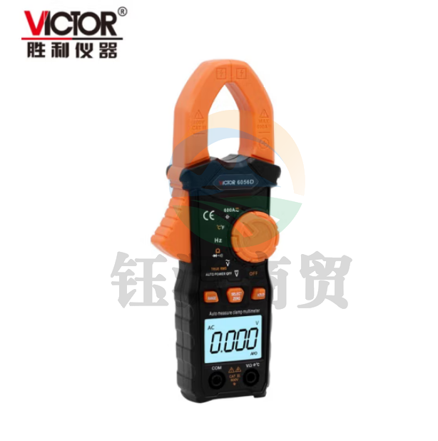 胜利仪器 (VICTOR) VC6056D 交直流电流表钳形数字万用表 官方原装标配