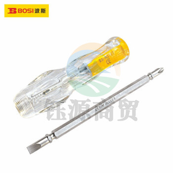 波斯（BOSI）两用测电笔高精度断电测试电笔验电笔汽车漏电检测电工笔 BS453103（210MM）