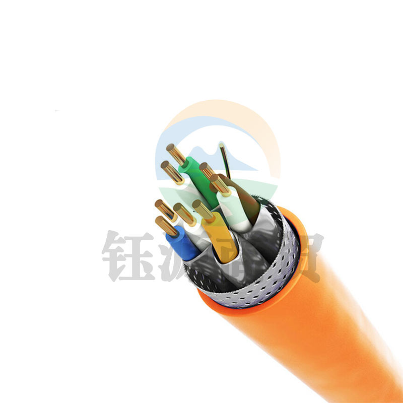 山泽（SAMZHE）SFTP-7300智能工程七类万兆双屏蔽抗干扰降衰无氧铜高速网线300米/卷 橙色