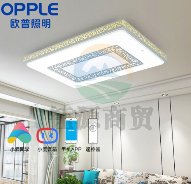 欧普照明（OPPLE）花样年华1i新中式led吸顶灯客厅灯卧室灯阳台灯长方形吊饰餐厅灯灯具灯饰