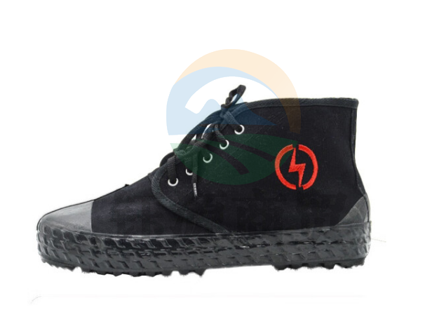 金步安 电工绝缘鞋10KV电力高压男女高帮透气劳保帆布黄球鞋解放鞋 36-45码可选 BLX-130