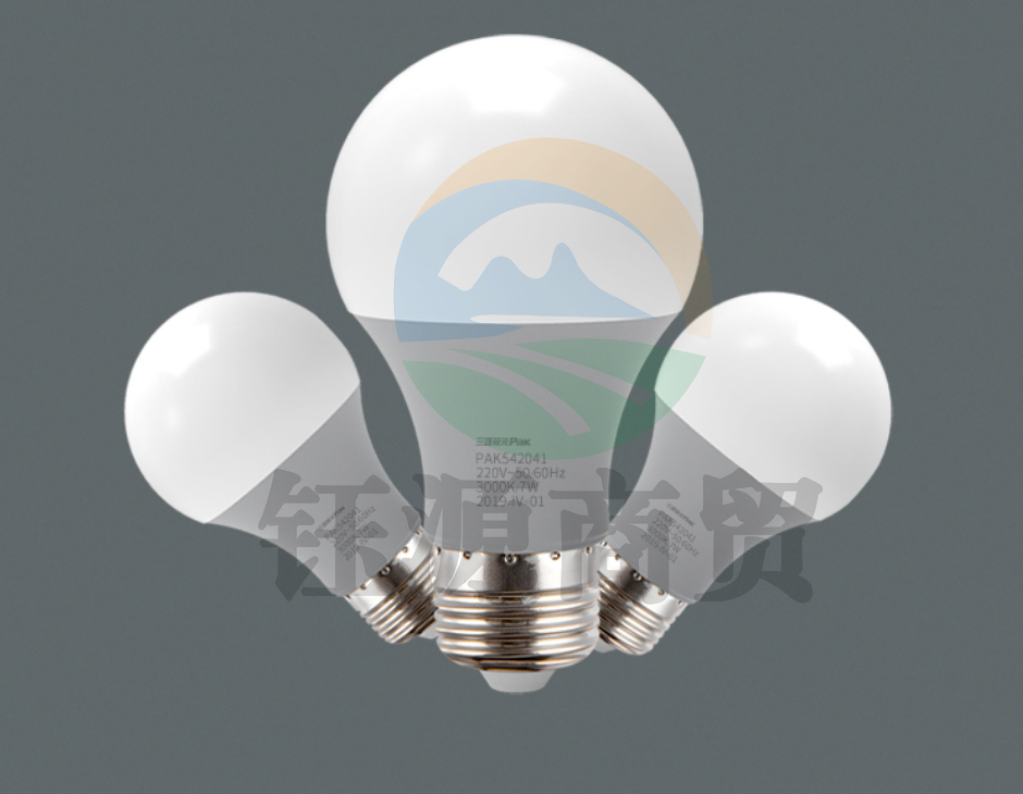 三雄极光 LED灯泡节能灯泡 E27大螺口家用商用大功率光源（3只装）7W 正白光6500K PAK542042