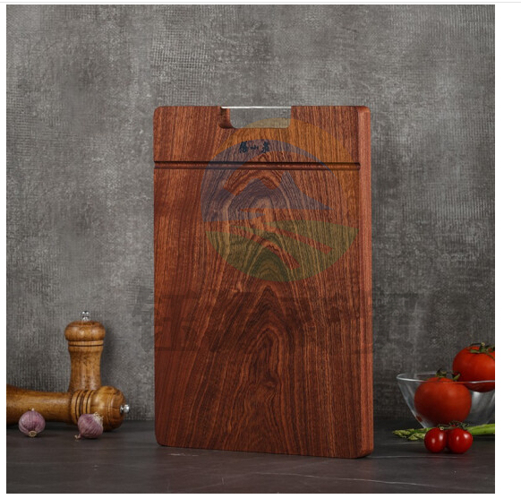 张小泉 整木乌檀木砧板实木菜板 方形面板切菜板家用案板C51910300(尺寸34*24*2.5cm)