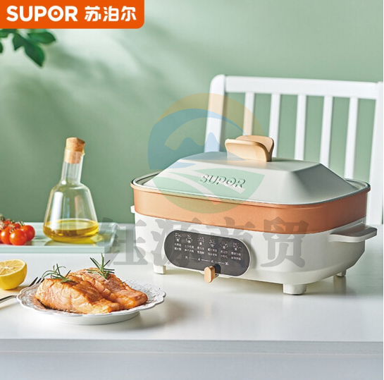 苏泊尔 SUPOR JD3424D08 煎烤机 炖煮涮串 一机多用 4L容量