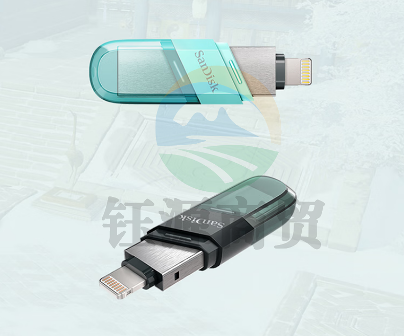 闪迪（SanDisk）64GB Lightning USB3.1 苹果U盘 iXpand欣享豆蔻 绿色 读速90MB/s SDIX90N-064G-ZN6NK