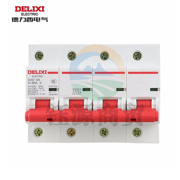 德力西  空气开关  DZ47-125 4P  100A