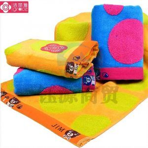 洁丽雅(grace) 8369 浮雕割绒 面巾 74*34cm 1/120 桔色