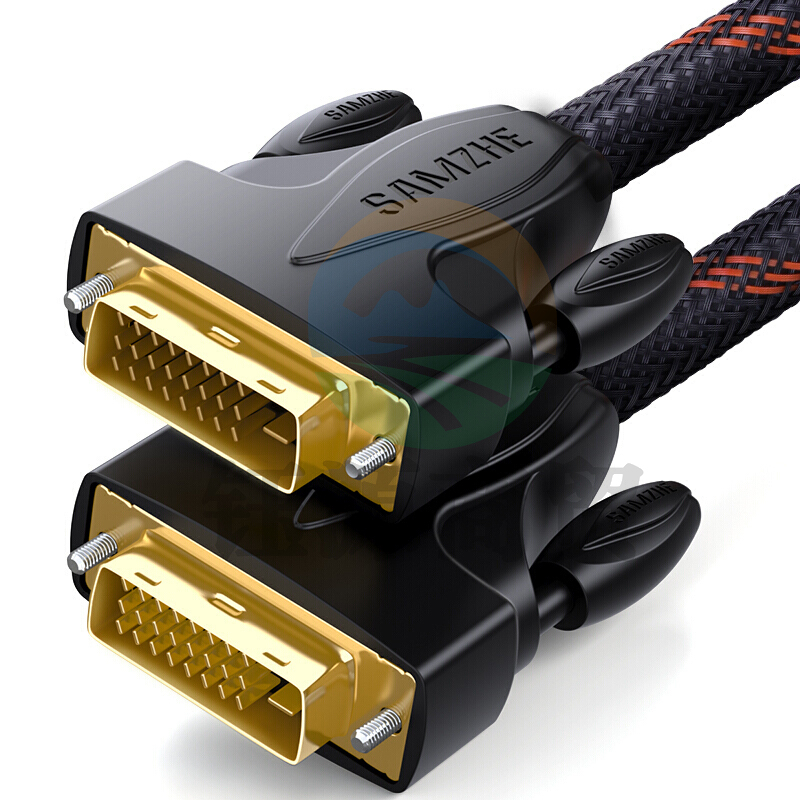 山泽(SAMZHE)SM-7710双色网DVI线24+1DVI公对公数字线DVI-D信号连接线1米