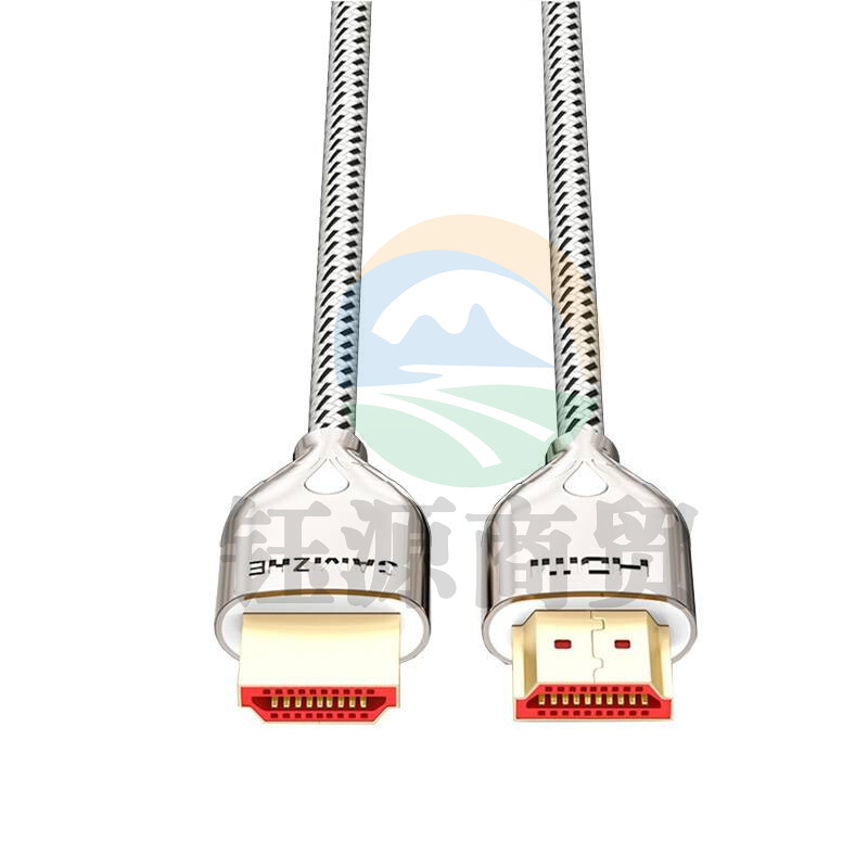 山泽(SAMZHE)10SM4 HDMI线2.0版2K*4K数字高清线1米镀金接头连接细线