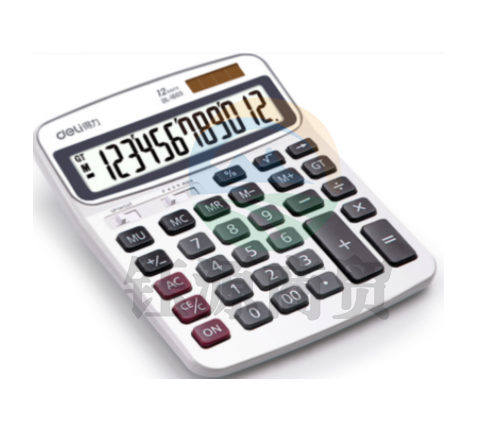 得力1603桌面计算器(白)(台)