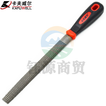 卡夫威尔 8英寸粗齿半圆木锉 木工手工工具锉刀 FC3016