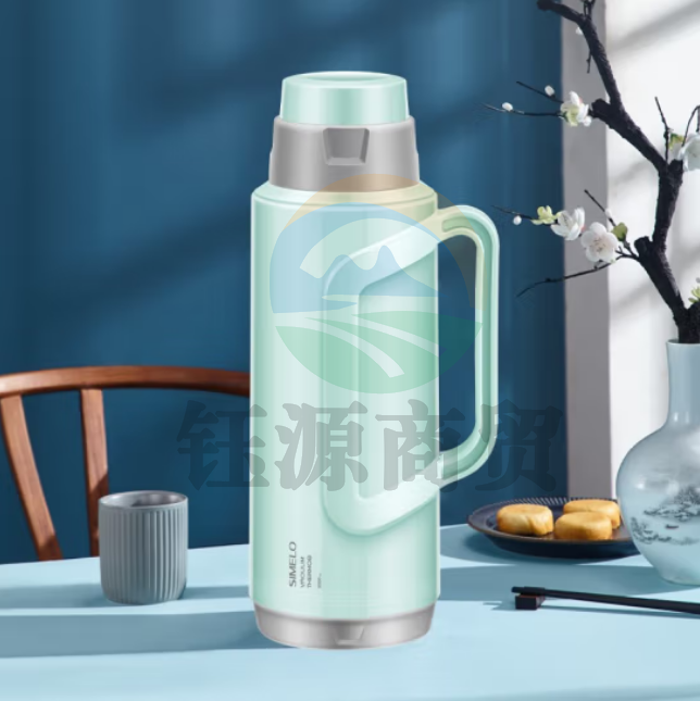 SIMELO施美乐印象京都明月保温瓶玻璃内胆热水壶宿舍热水瓶2L抹茶绿