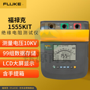 福禄克（FLUKE）1555KIT 数字式绝缘电阻测试仪 兆欧表 电阻测试仪 10000V