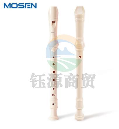 莫森(mosen)MS-35KG竖笛 8孔德式 高音C调竖笛 初学笛子经典款 白色