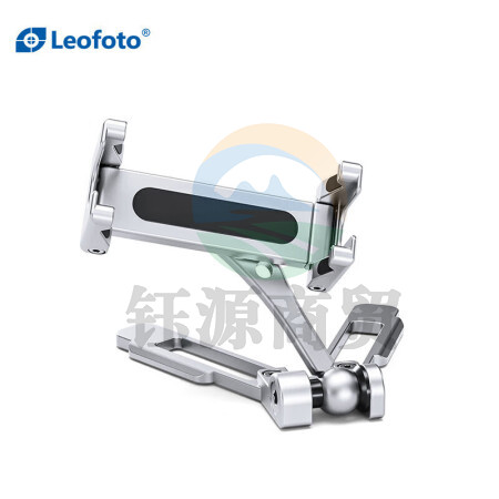 徕图(Leofoto)PS-3（银色）多功能便携稳定阿卡标准燕尾槽直播三脚架专用vlog拍摄云台手机夹