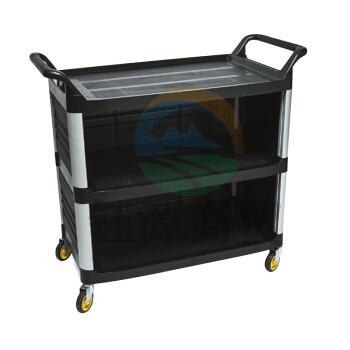 超宝 D-012B 三层手推车塑料餐车餐盘收集车清洁车 大号不带门