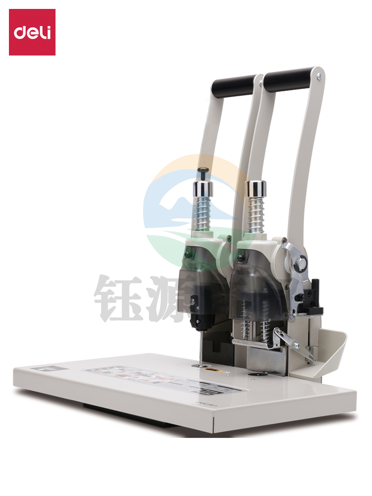 得力（deli）T502 省力型单据打孔机 财务凭证装订机 自动断电保护