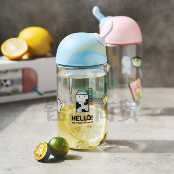 乐扣乐扣ABF653 Tritan可爱塑料杯便携随手杯460ML 颜色备注