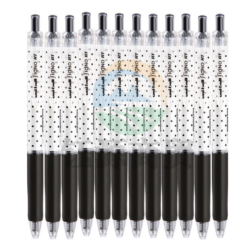 三菱UMN-138S 按制型波点啫喱笔 0.38mm 黑色