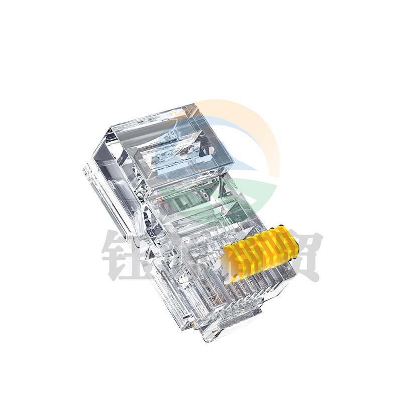 山泽(SAMZHE)超五类非屏蔽水晶头超5类RJ45网络水晶头8P8C电脑宽带网线接头Cat5e水晶头100个/盒 5100SJT