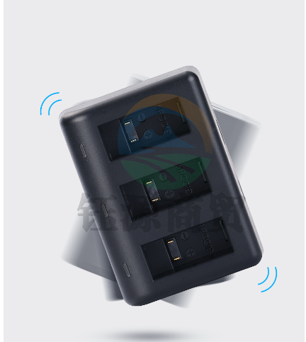 绿巨能（llano）GoPro电池 MAX-SPCC1B全景运动相机电池充电器 Vlog数码摄像机电池三充充电器