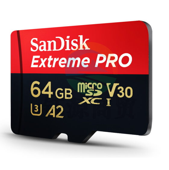 闪迪（SanDisk）64GB TF（MicroSD）存储卡 U3 C10 A2 V30 4K 至尊超极速移动版内存卡SDSQXCY-064G-ZN6MA 读速170MB/s SDSQXCY-064G-ZN6MA