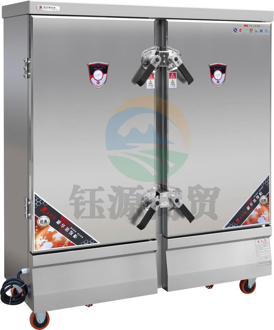 津御商厨 电气两用蒸饭箱经典款24盘电蒸饭柜食堂专用