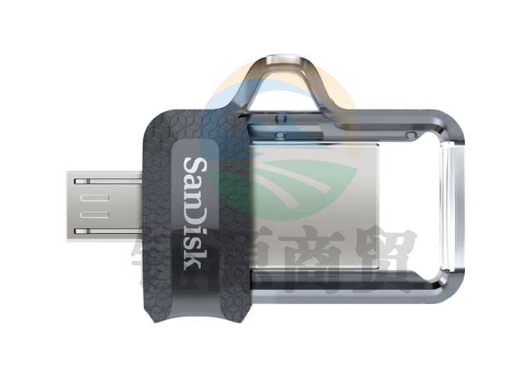 闪迪(SanDisk) 256GB MicroUSB接口 U盘 DD3酷捷黑色 安卓手机平板电脑双接口 迷你便携安全加密u盘SDDD3-256G-Z46