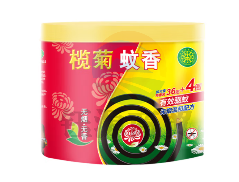 榄菊蚊香加大盘40单圈/筒 无烟型家用驱蚊黑蚊香盘式防蚊子灭蚊盘香1352364
