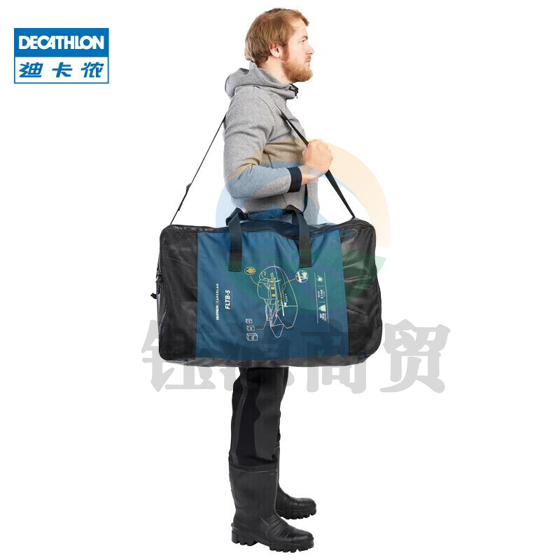 迪卡侬 单人路亚船水上钓鱼船路亚船筏钓折叠船橡皮艇充气船cap脚蹼（适合40-48码鞋）-2466851