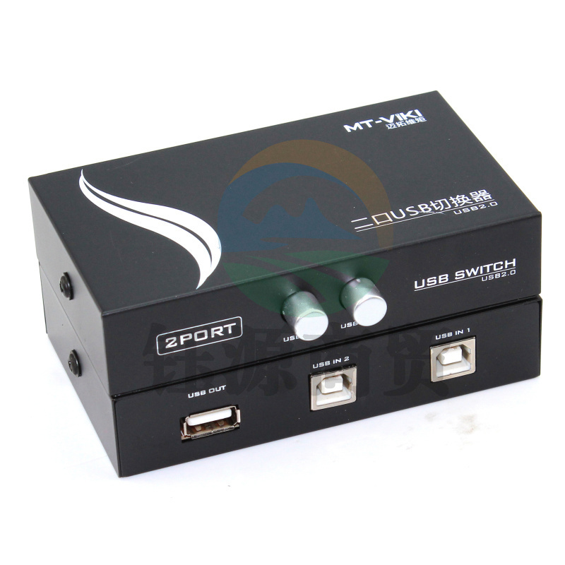 迈拓维矩MT-1A2B-CF usb打印机共享器2口二进一出打印机切换器2进1出