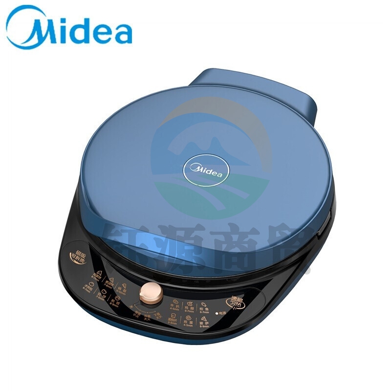 美的（Midea）MC-JH3406 商场同款电饼铛 加宽加深锅盔 机械式 可拆洗34cm自动3.5cm深度 双面不粘锅煎烤机