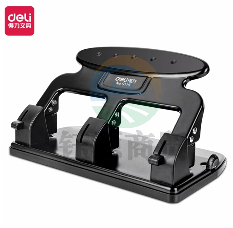 得力0116三孔打孔机(黑)台。