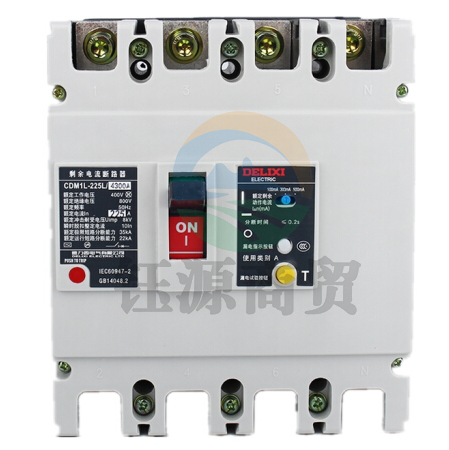 德力西  塑壳漏电开关 CDM1L-225L/4300 三相四线160A   A档型塑壳漏电保护器