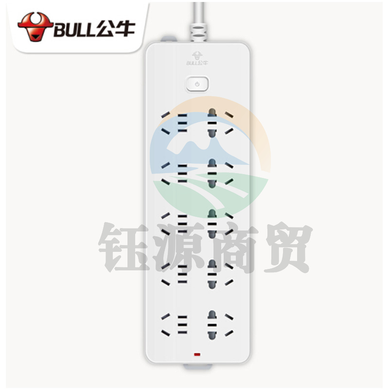 公牛(BULL)GN218新国标插座 10孔位线长3米 插线板插排排插接线板拖线板超功率保护