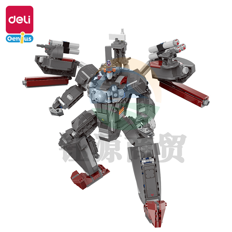 得力YP118积木套装巡洋战甲(一变二)(混)(盒)