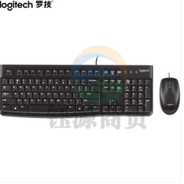 罗技 MK120 有线键鼠套装 黑色