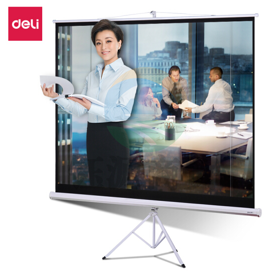 得力(deli)50494 120英寸 4:3 支架幕布