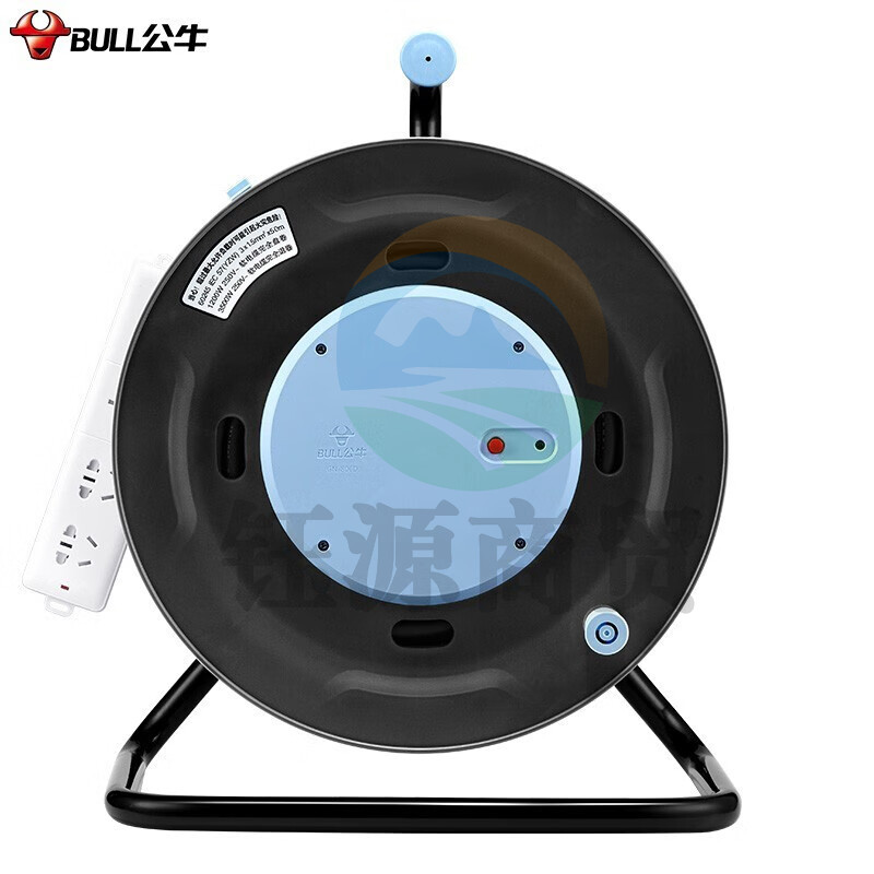 公牛(BULL)GN-806D 卷线盘 大功率16A拖线盘绕线盘/移动电缆电线盘50米3*2.5²