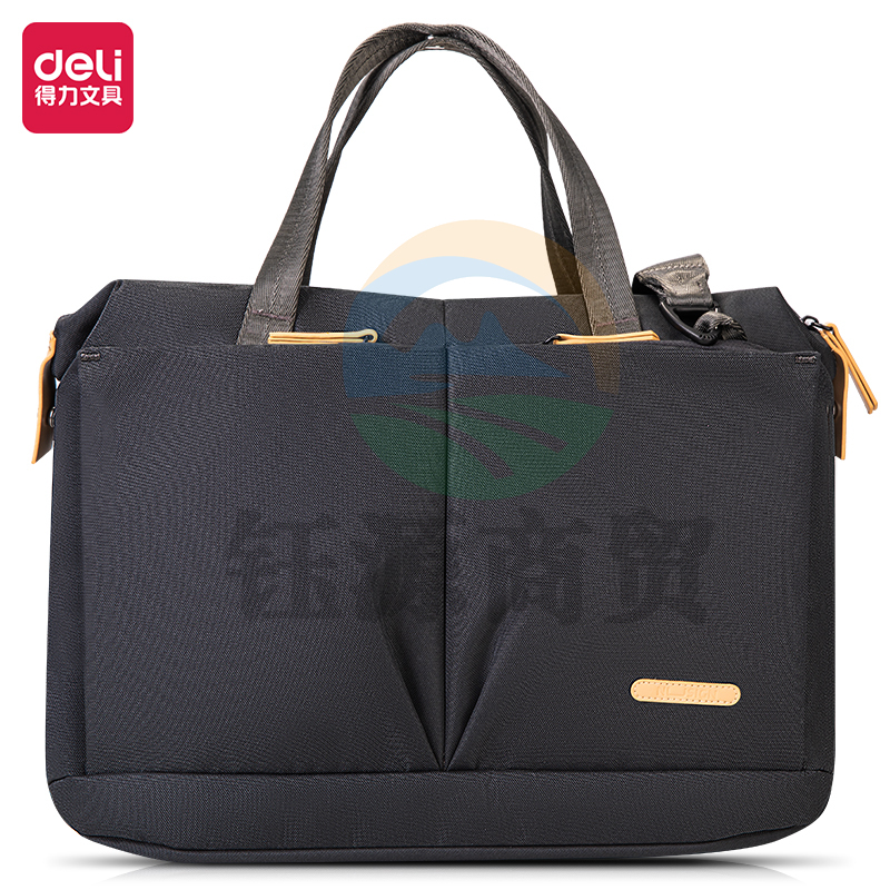 得力 NS412 POUCHI0系列时尚通勤大容量横款电脑包(绿)(个)